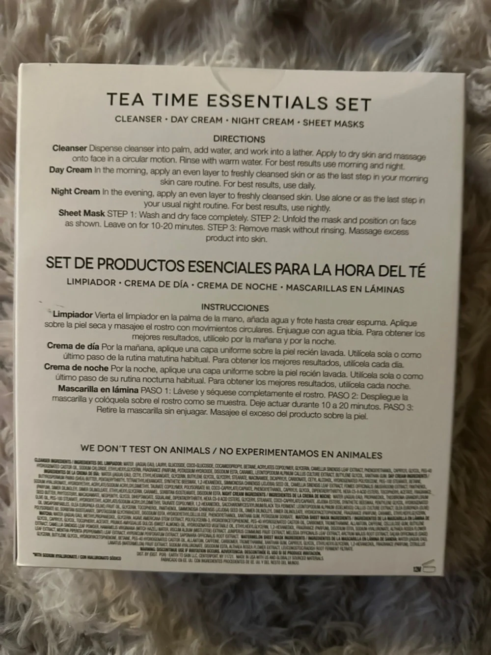 Earth to Skin Tea Time Essentials Set Matcha Watermelon White Tea - NIB